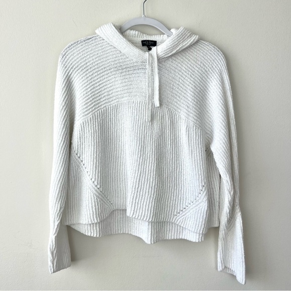 rag & bone Sunny Cotton Relaxed Fit Sweater Hoodie - Picture 1 of 6